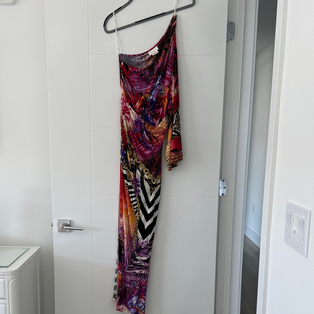 Camilla Multicolor One Shoulder Dress - Picture 5 of 6